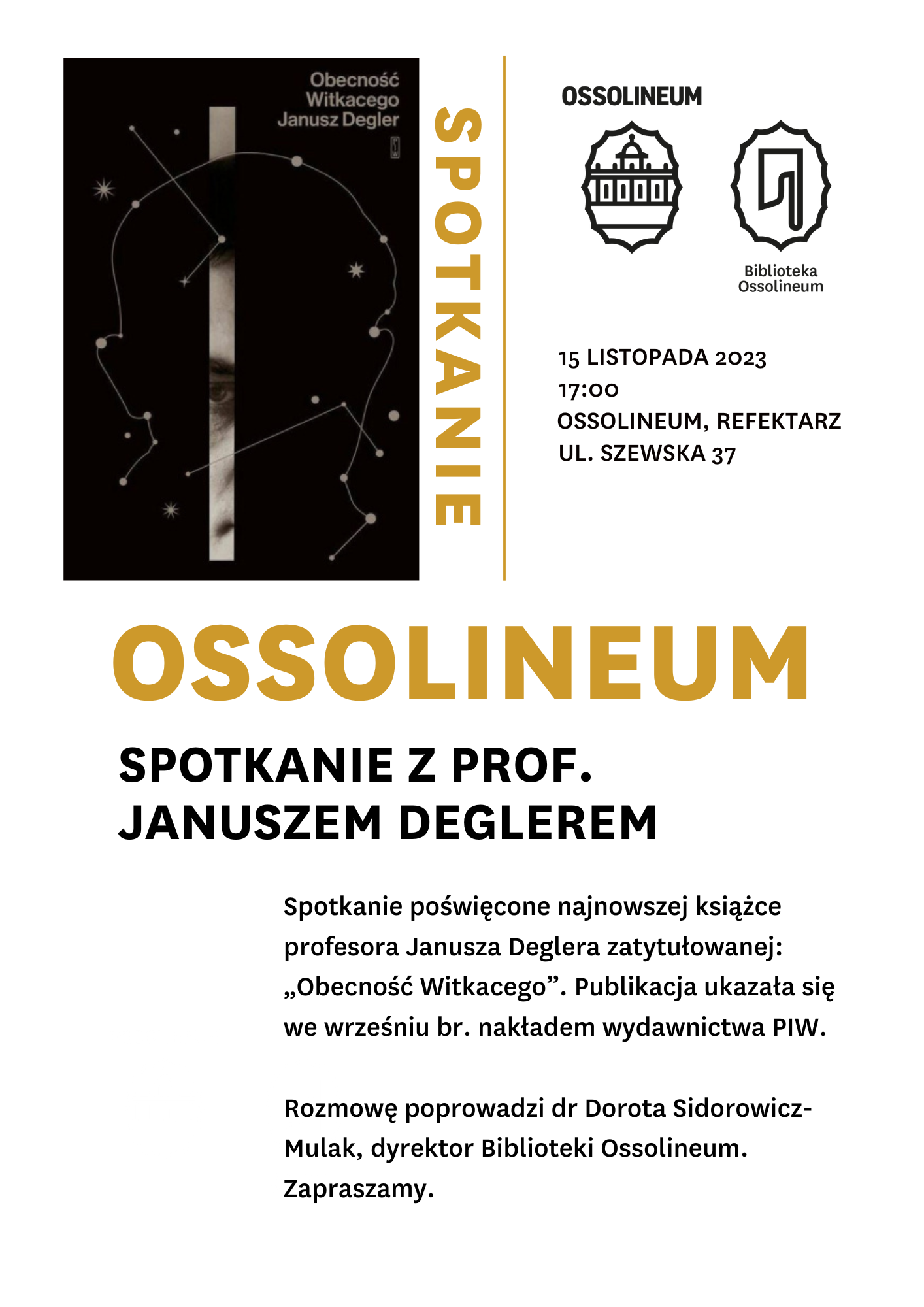 Prof. Degler - spotkanie Ossolineum