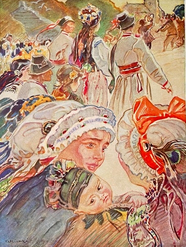 Apoloniusz Kedzierski. Ilustracja do powieści "Chłopi" Władysława Reymonta