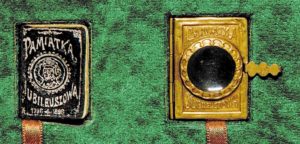 Miniaturowa (2x3cm) edycja Poezji Adama Mickiewicza, Warszawa 1898 r.