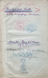 Stanisław Ignacy Witkiewicz, Bezimienne dzieło. Dramat, 1921 r.